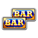 retro 777 bars symbol icon