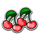 retro 777 cherries symbol icon