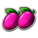 retro 777 plums symbol icon