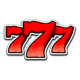 retro 777 seven symbol icon