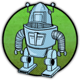 retropia robot symbol icon