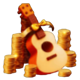 rich gecko guitar symbol icon