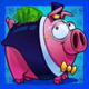 rich little piggies meal ticket pig clothed symbol icon