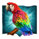 rio stars parrot symbol icon