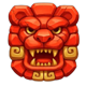 rise of aztecs lion symbol icon