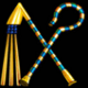 rise of ra staff symbol icon