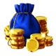 robin hoods riches bag symbol icon