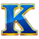 rocket frenzy diner blue k symbol icon