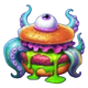 rocketrun the mank aliens protocol monster burger symbol icon