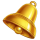 rollin hot 10 classic series golden bell symbol icon