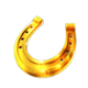 rush fever 7s deluxe horseshoe symbol icon