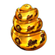 san xing riches gold symbol icon
