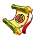 san xing riches manuscript symbol icon