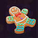 santas christmas gifts gingerbread symbol icon
