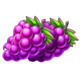 santas festive express hold and win purple grapes symbol icon