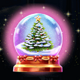 santas gifts globe symbol icon