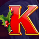 santas gifts k symbol icon