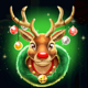 santas gifts reindeer symbol icon