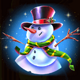 santas gifts snowman symbol icon