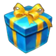 santas sleigh workshop gift box symbol icon