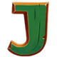 serengeti sunrise hold and earn letter j symbol icon