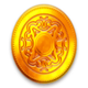 silk road riches gold coin symbol icon