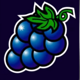 sizzling hot deluxe grape symbol icon