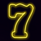 sizzling neon jackpot scatter symbol icon