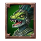skibblings lizard portrait symbol icon
