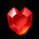 sky bounty red gem symbol icon