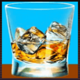 slot boss whisky glass symbol icon