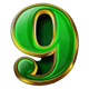 snake spirit gold 9 symbol icon
