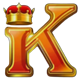 snake spirit gold k symbol icon