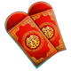 snake spirit gold red envelopes symbol icon