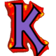 soul slayer fiery k symbol icon
