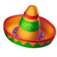 spanish luck sombrero symbol icon