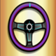 speed king steering wheel 1 symbol icon