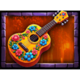 spin of the dead floral guitar symbol icon