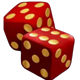 spin queen hold and earn progressive jackpots red dice symbol icon