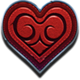 spirit of mustang deluxe heart symbol icon
