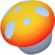 sprinkle orange mushroom symbol icon