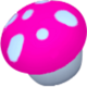 sprinkle pink mushroom symbol icon