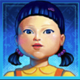 squid game one lucky day doll symbol icon