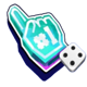 street basket 3x3 dice hand symbol icon