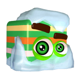 sugar rush winter green candy symbol icon