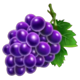 super fortune crown purple grapes symbol icon