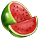 super fortune crown watermelon slice symbol icon