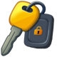 taxi rush car key symbol icon