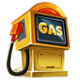 taxi rush gas station symbol icon