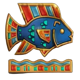 temples of war fish egypt symbol icon